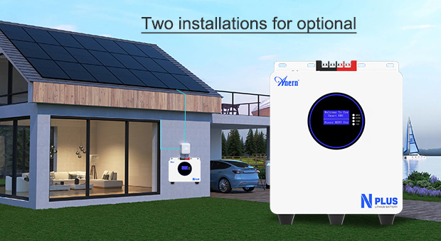 بطارية ليثيوم محمولة على الحائط من سلسلة AN-LPB-Nplus (25.6V20 0AH/51.2V100AH)