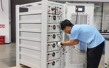 تركيب نظام تخزين طاقة تجاري ببطارية ليثيوم 60KWH 12