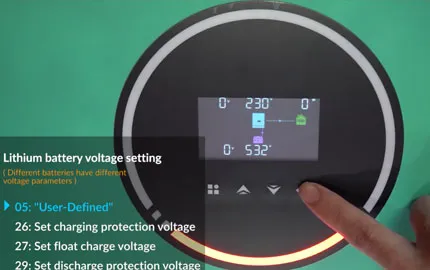 برنامج تعليمي لإعداد جهد العاكس Anern AN-SCI-EVO 6200